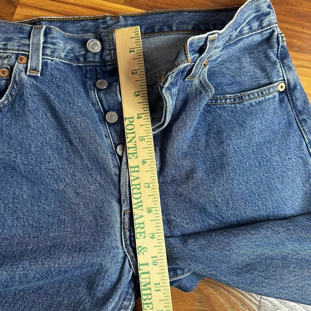 Vintage 90s Levis 501 Jeans Mens 32x32 Blue Denim Straight Fit Button Fly USA